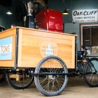 Exclusive:  TOMS coffee now available on an Oak Cliff Cargo Bicycle!